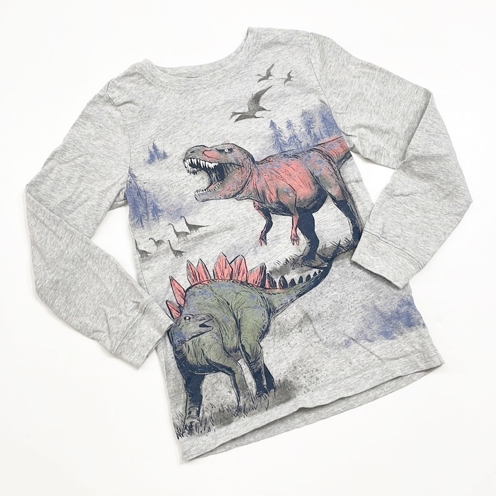 Carter's boys dinosaur print long sleeve shirt